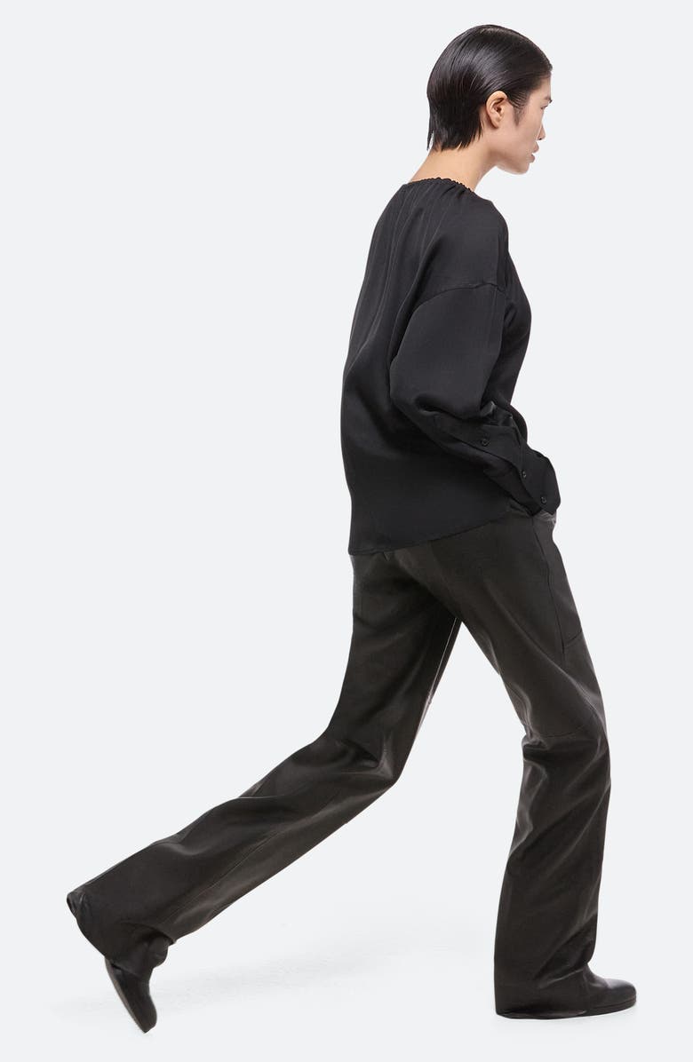 Helmut Lang Reversible Long Sleeve Drawstring Top, Alternate, color, 