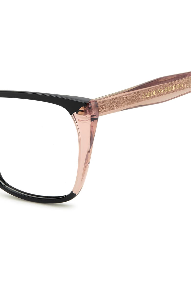 Carolina Herrera 55mm Cat Eye Optical Glasses, Alternate, color, 