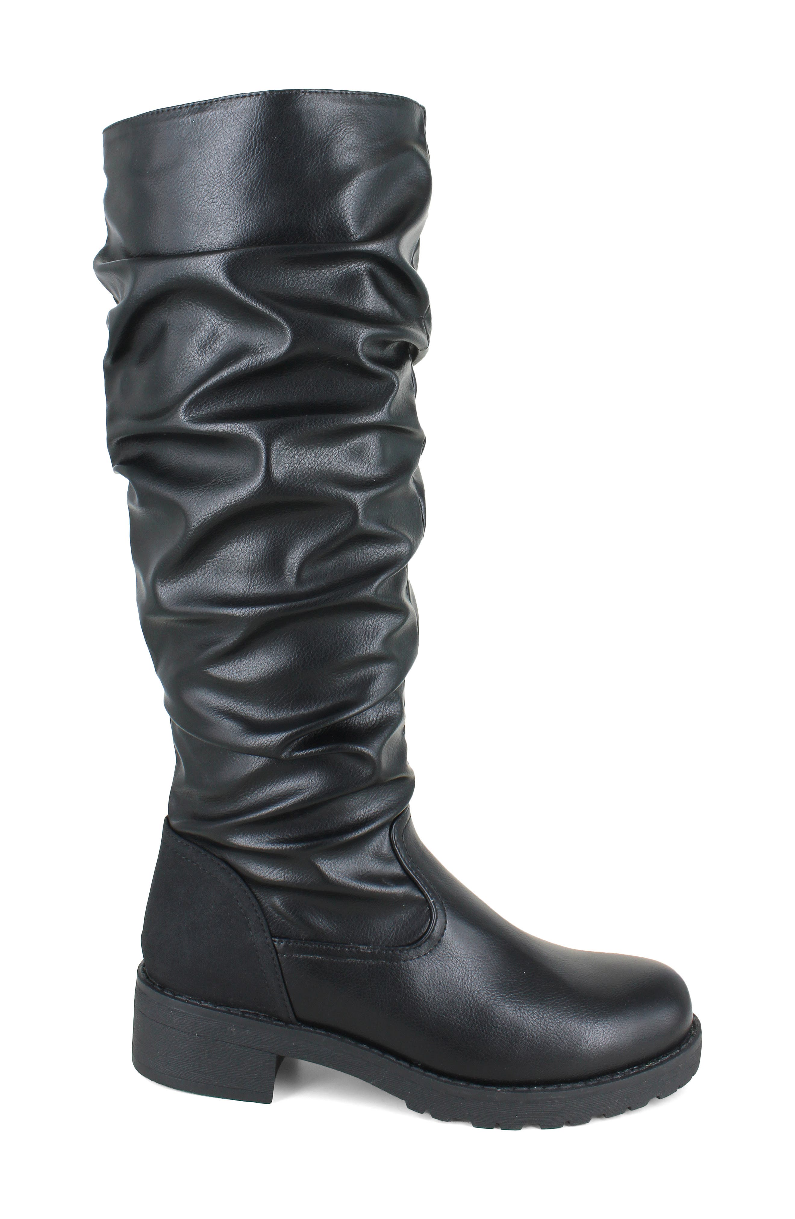 Lilo Faux Leather Knee High Boot, Alternate, color, BLACK
