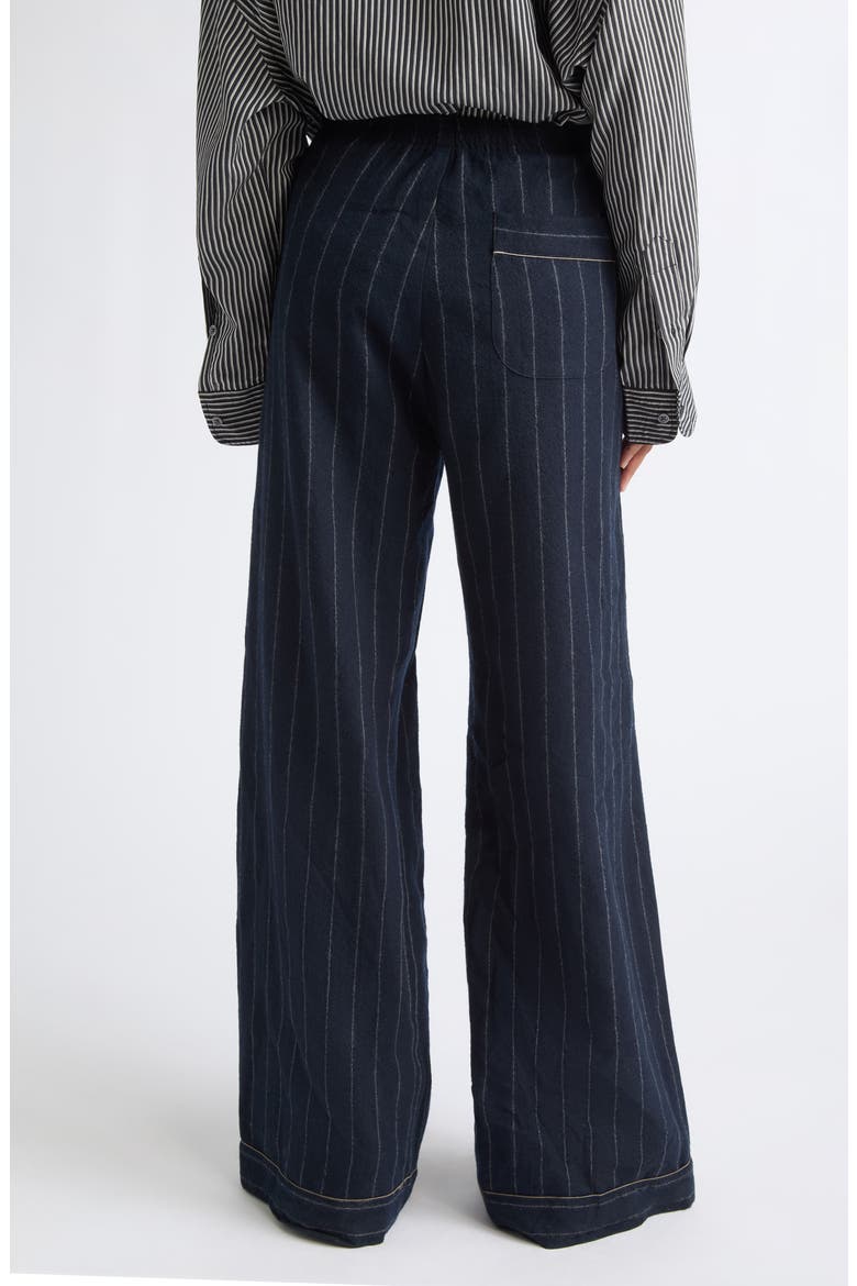 Darcy Stripe Wool Trousers, Alternate, color, NAVY AND WHITE STRIPE