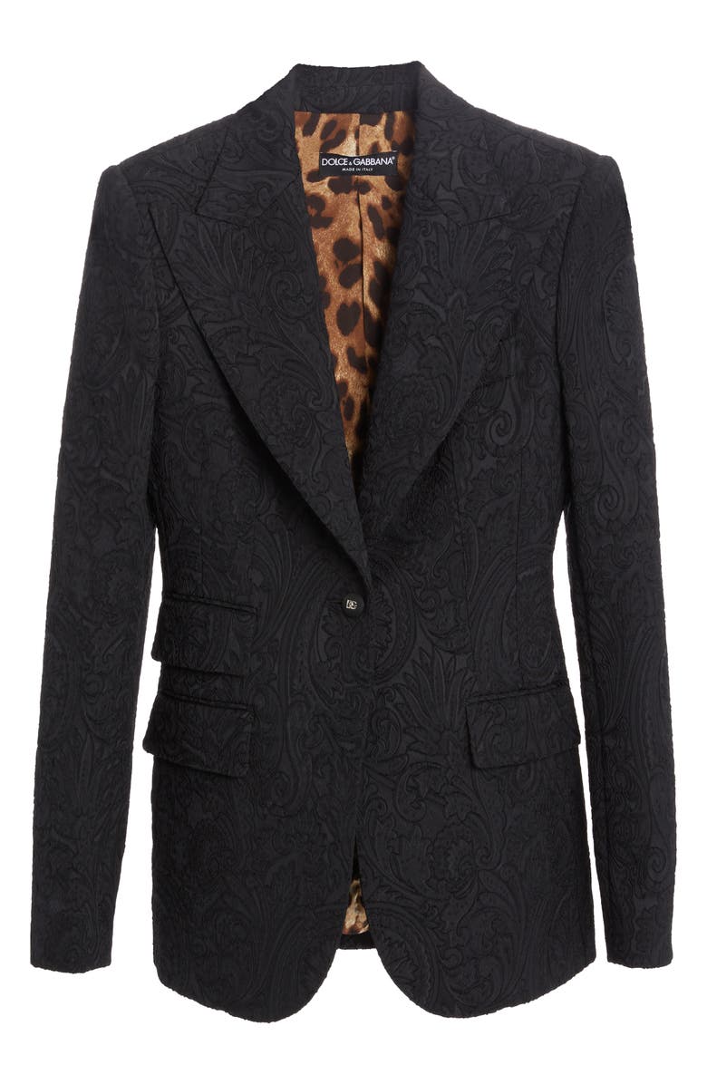 Dolce&Gabbana Turlington Floral Jacquard Blazer, Alternate, color, 