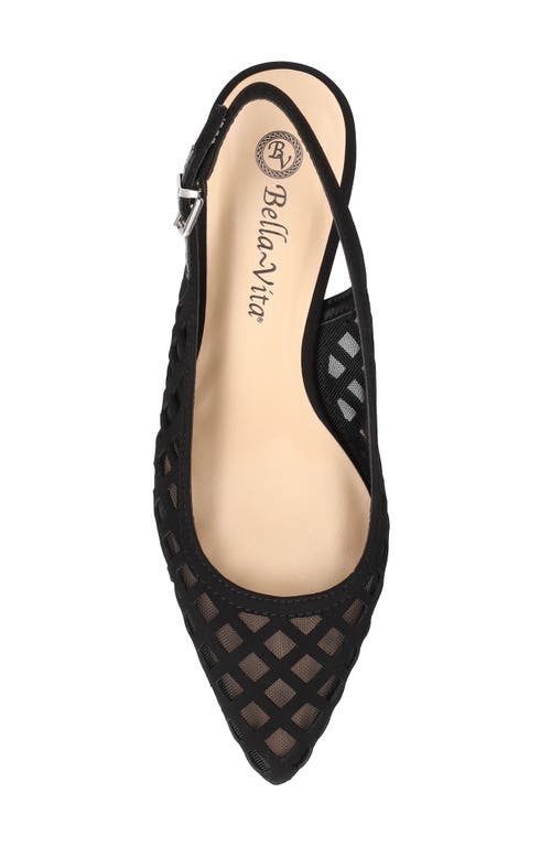Bella Vita Noel Slingback Pointed Toe Pump In Black