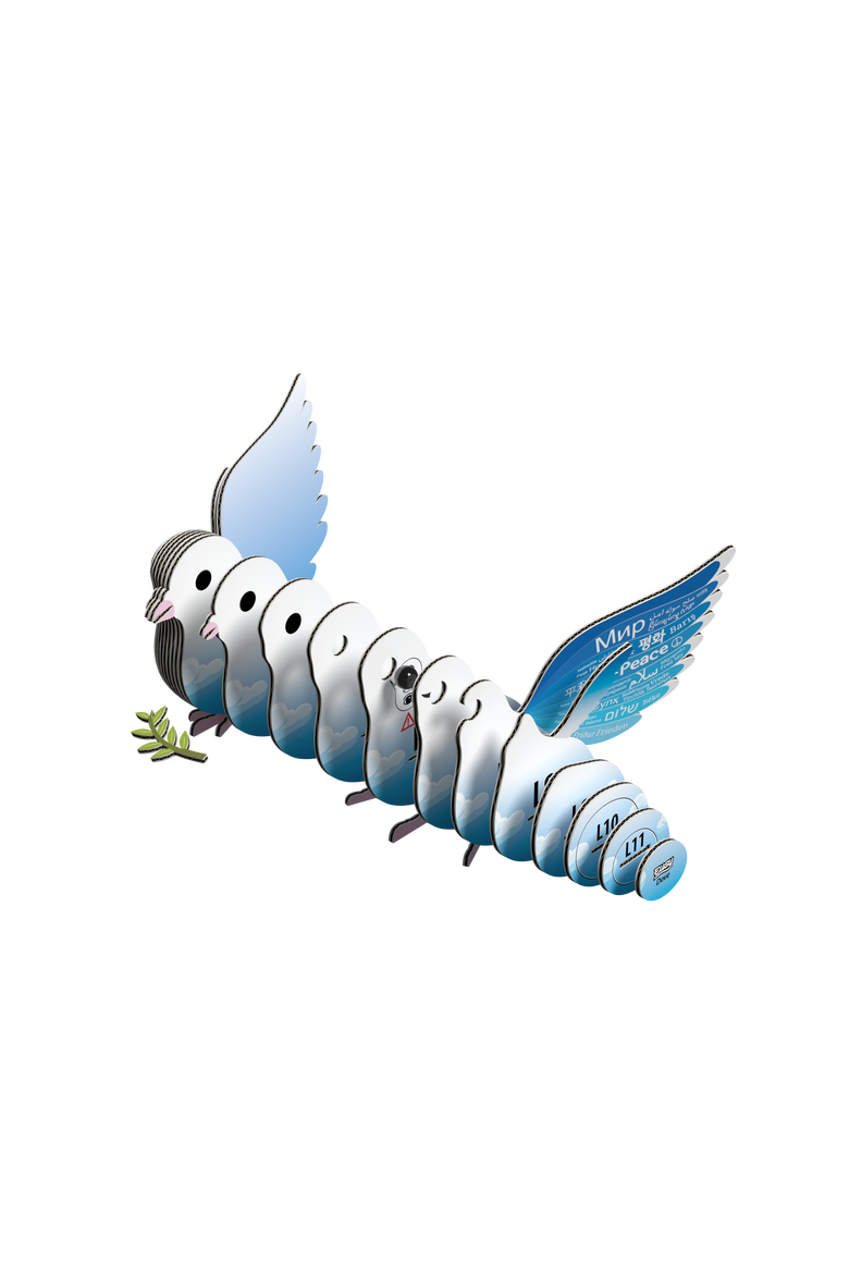 Dove 3D Puzzle - contains 28 puzzle pieces, Alternate, color, None