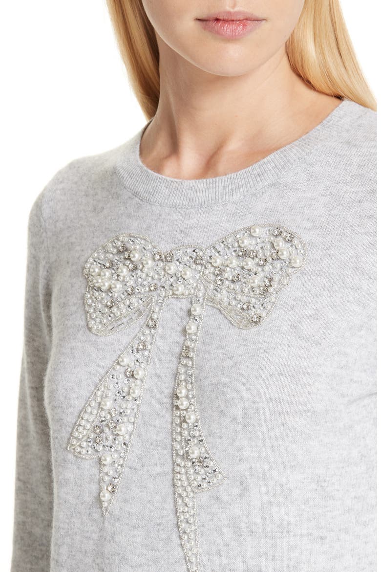 Embellished Sweater, Alternate, color, GREY