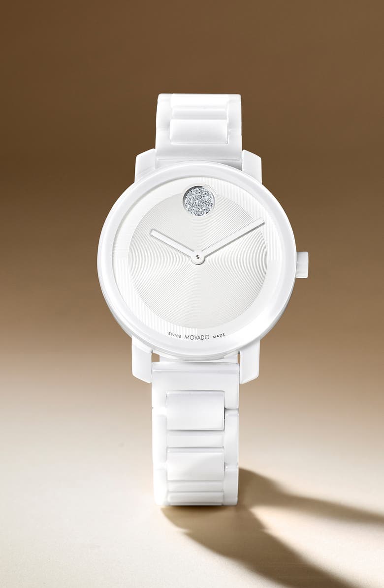 Movado Bold Evolution 2.0 Bracelet Watch, 34mm, Alternate, color, White