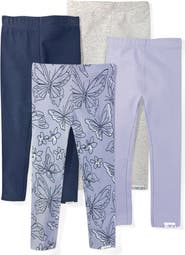 BUTTERBLU Kids' Layla 4-Pack Leggings