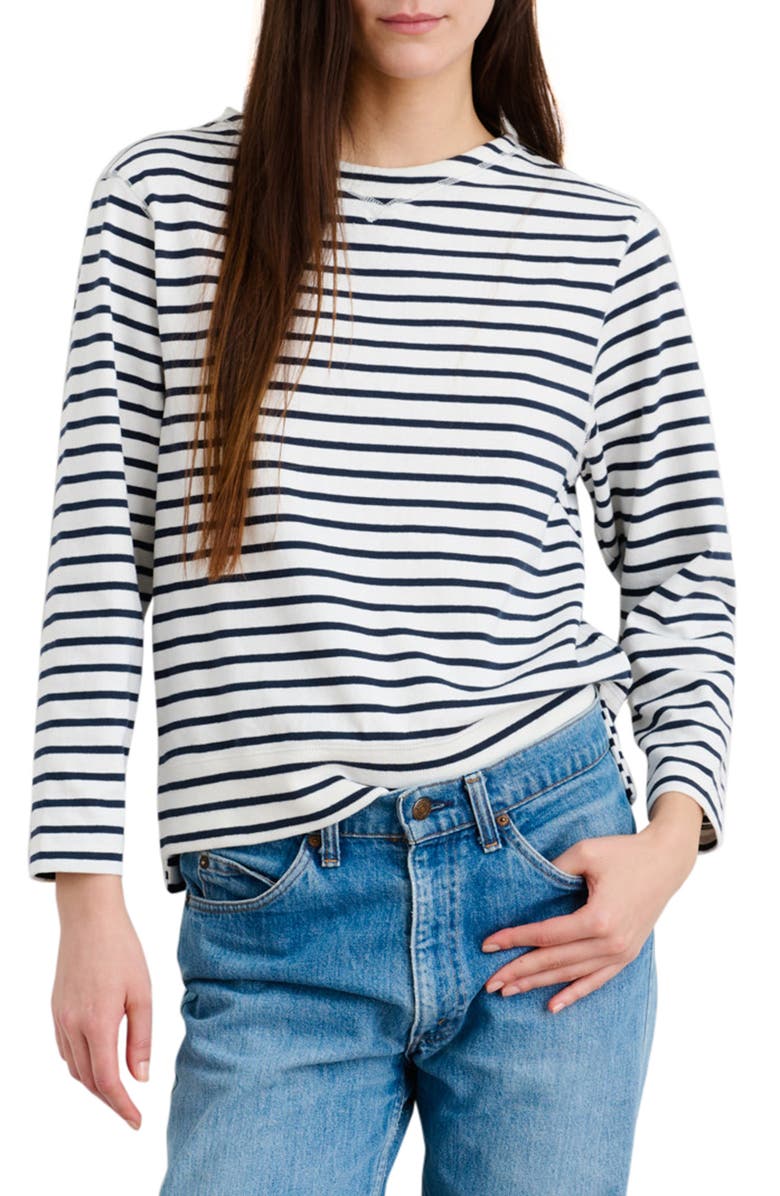 Alex Mill Lakeside Stripe Crewneck Top, Main, color,