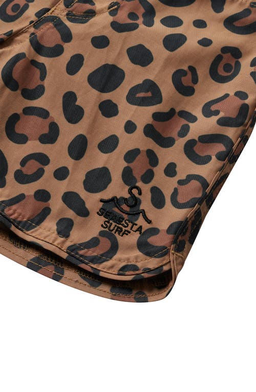 Seaesta Surf Kids' Calico Crab Retro Style Board Shorts