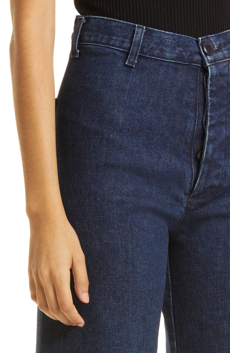 THE GREAT. The Sefair Crop Wide Leg Jeans, Alternate, color, Rodeo Wash