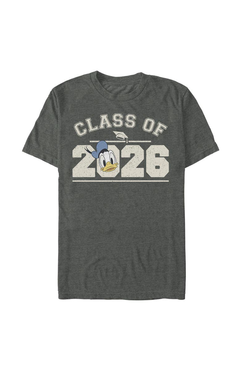 Mickey & Friends Men's Mickey & Friends Donald Class of 2026  Graphic T-Shirt, Main, color, Dark Heather