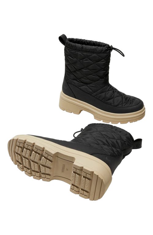 Vivaia Quilted Waterproof Puffertherm Warm Boots In Black
