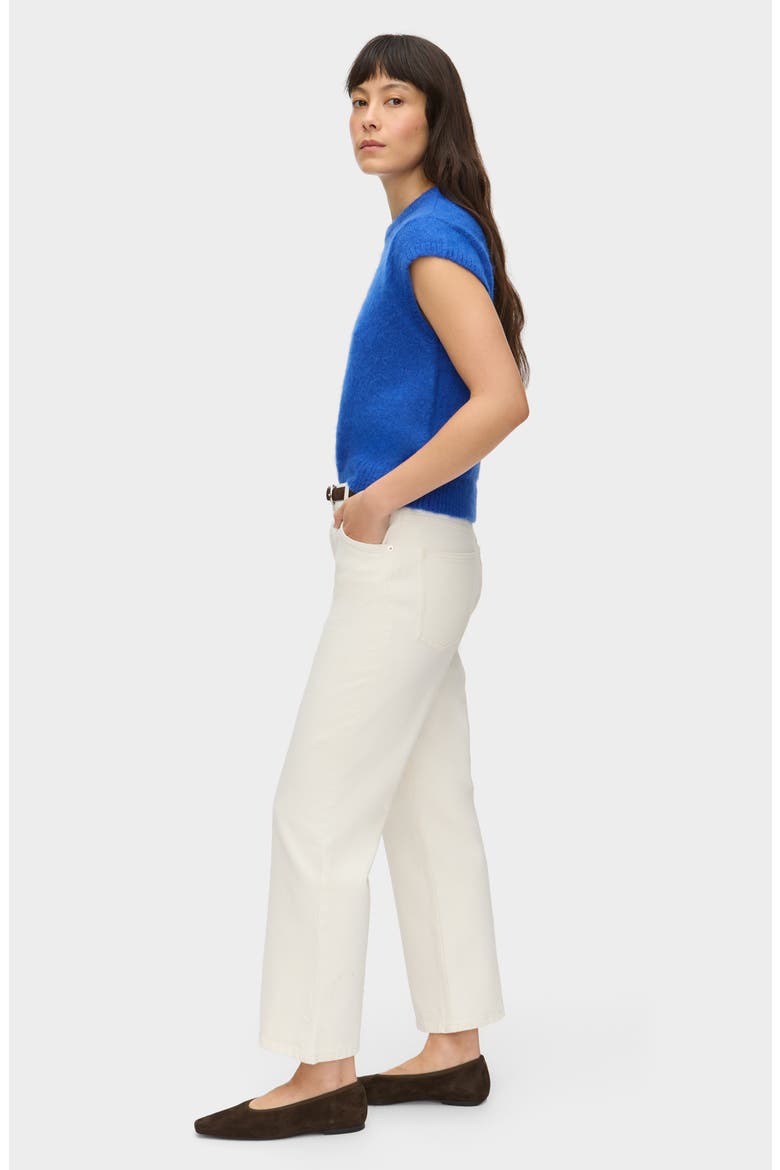 Crop Flare Jeans, Alternate, color, ECRU
