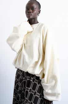 Oversize Balloon Hem Sweatshirt