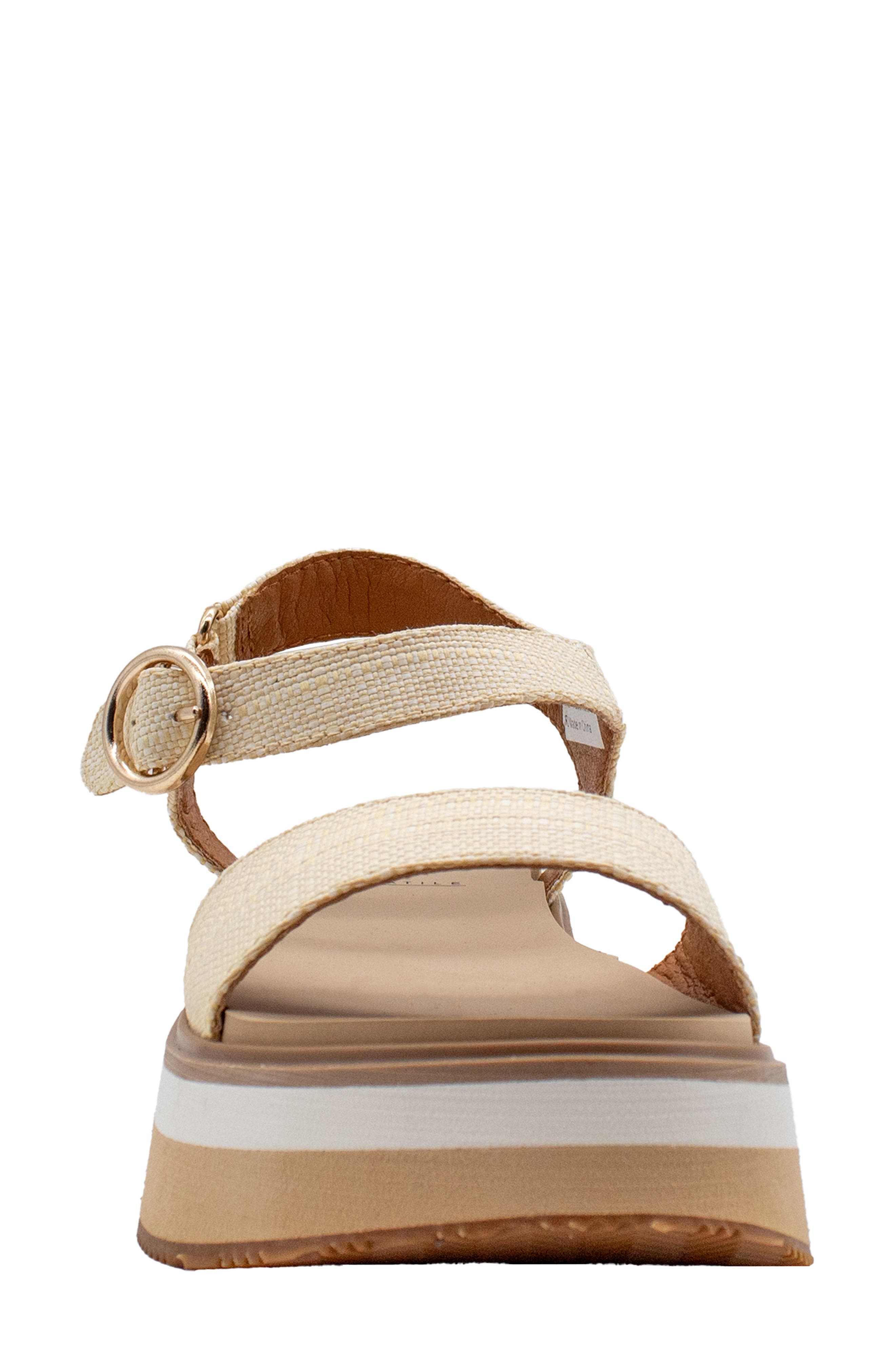 Volatile Porcini Ankle Strap Platform Sandal, Alternate, color, Natural Raffia
