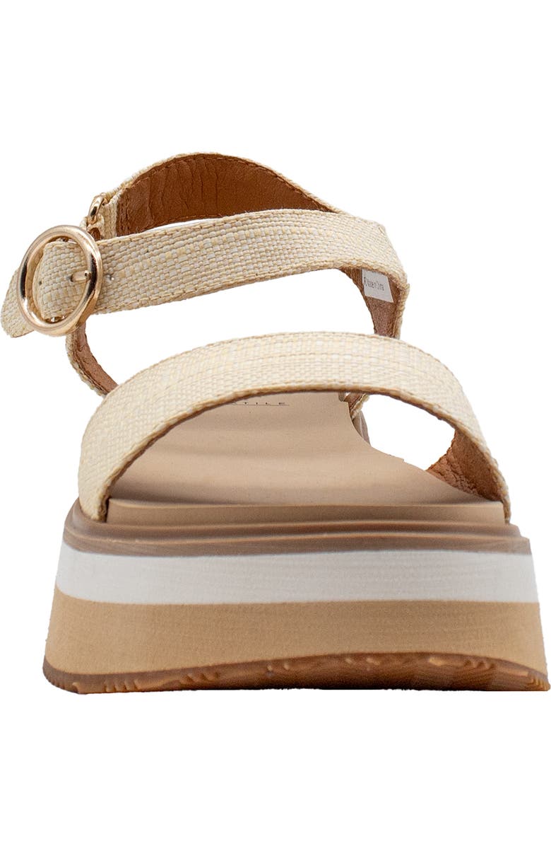 Volatile Porcini Ankle Strap Platform Sandal, Alternate, color, Natural Raffia