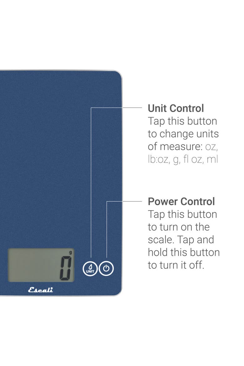 Arti Glass Digital Scale, Alternate, color, Blue Mirage