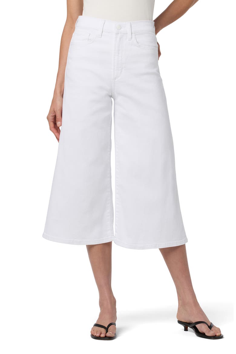 Wide Leg Culotte Jeans, Main, color, WHITE