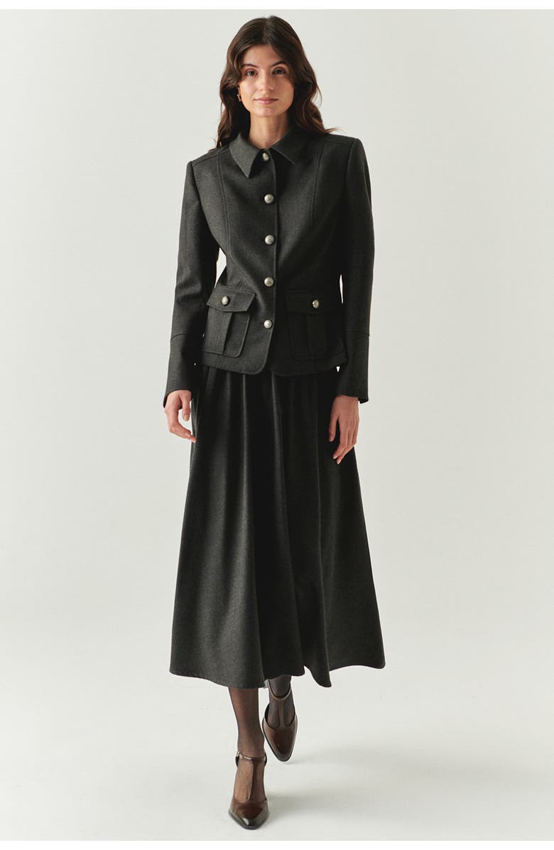 Exquise Aubrie Structured Jacket, Alternate, color, Grey