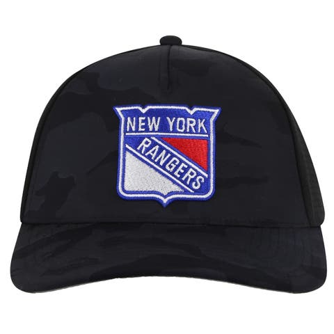 Men's American Needle  Black New York Rangers Valin Camo Super Tech Vented Adjustable Hat