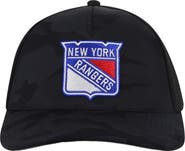 American Needle Men's American Needle  Black New York Rangers Valin Camo Super Tech Vented Adjustable Hat