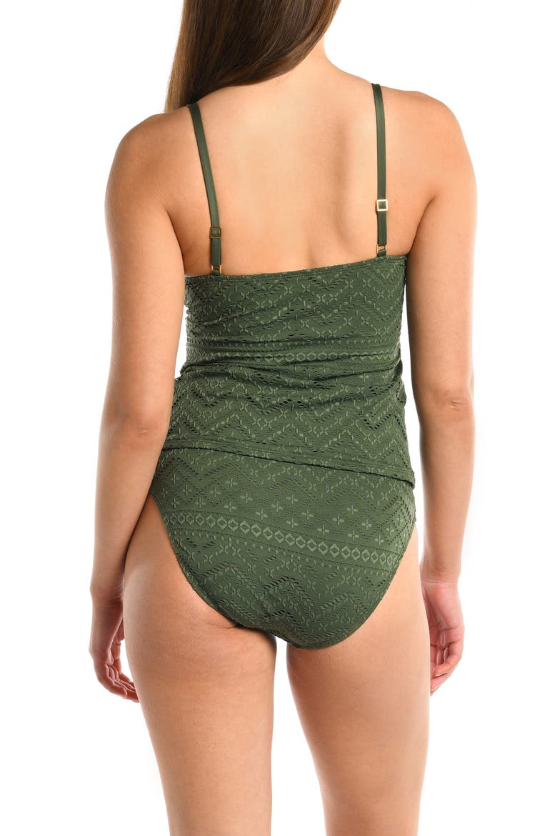 Salt Tankini Top, Alternate, color, OLIVE
