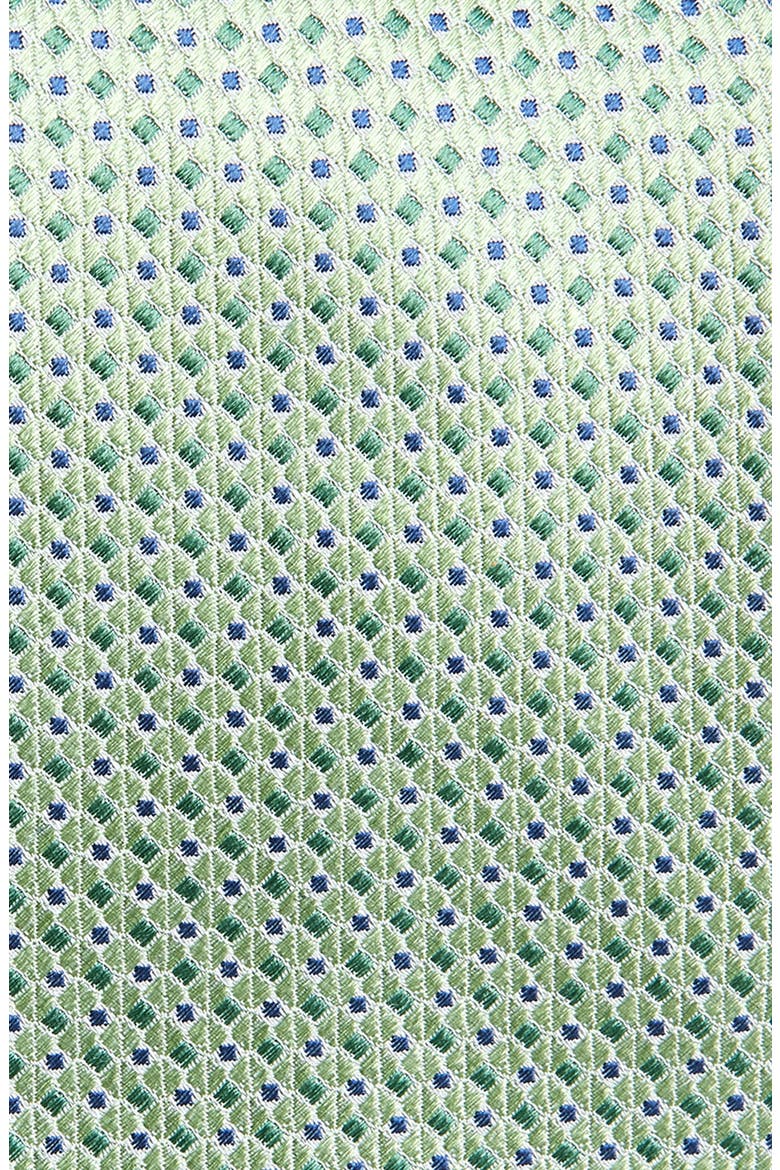 Jacquard Silk Tie, Alternate, color, GREEN