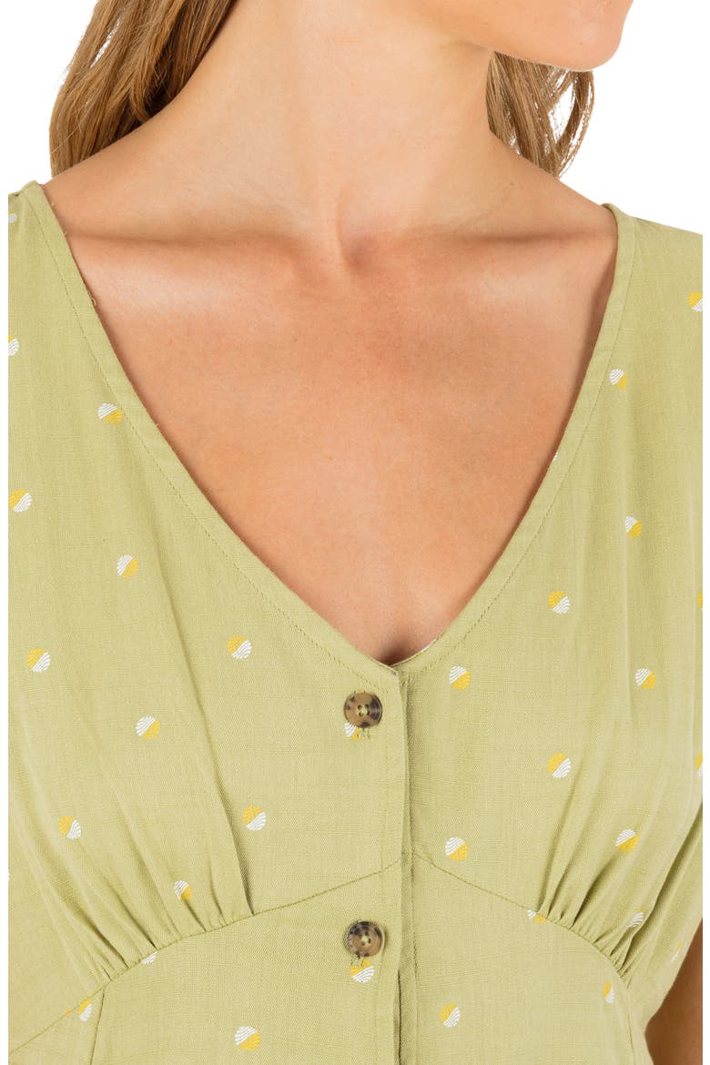 Wavy Dot Minidress, Alternate, color, FERN
