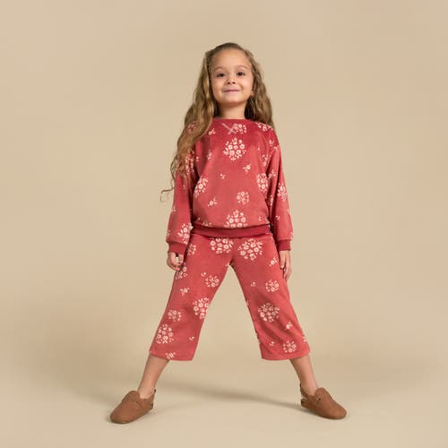 Modern Moments™ By Gerber Fleece Pajama Top & Pant Set In Red Bouquet