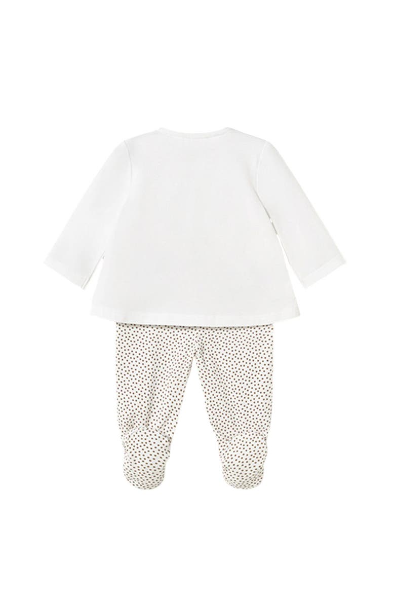 Mayoral Teddy Cookie Outfit Set, Alternate, color, Beige