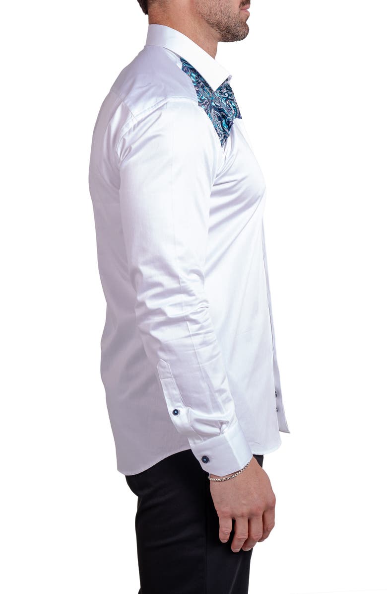Maceoo Blacklabel Ascension0070 White Button-Up Shirt, Alternate, color, White