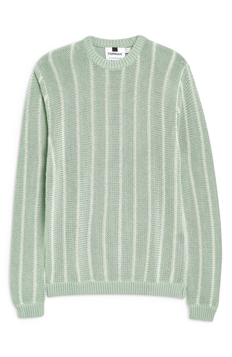 Topman Chunky Stripe Sweater, Alternate, color,