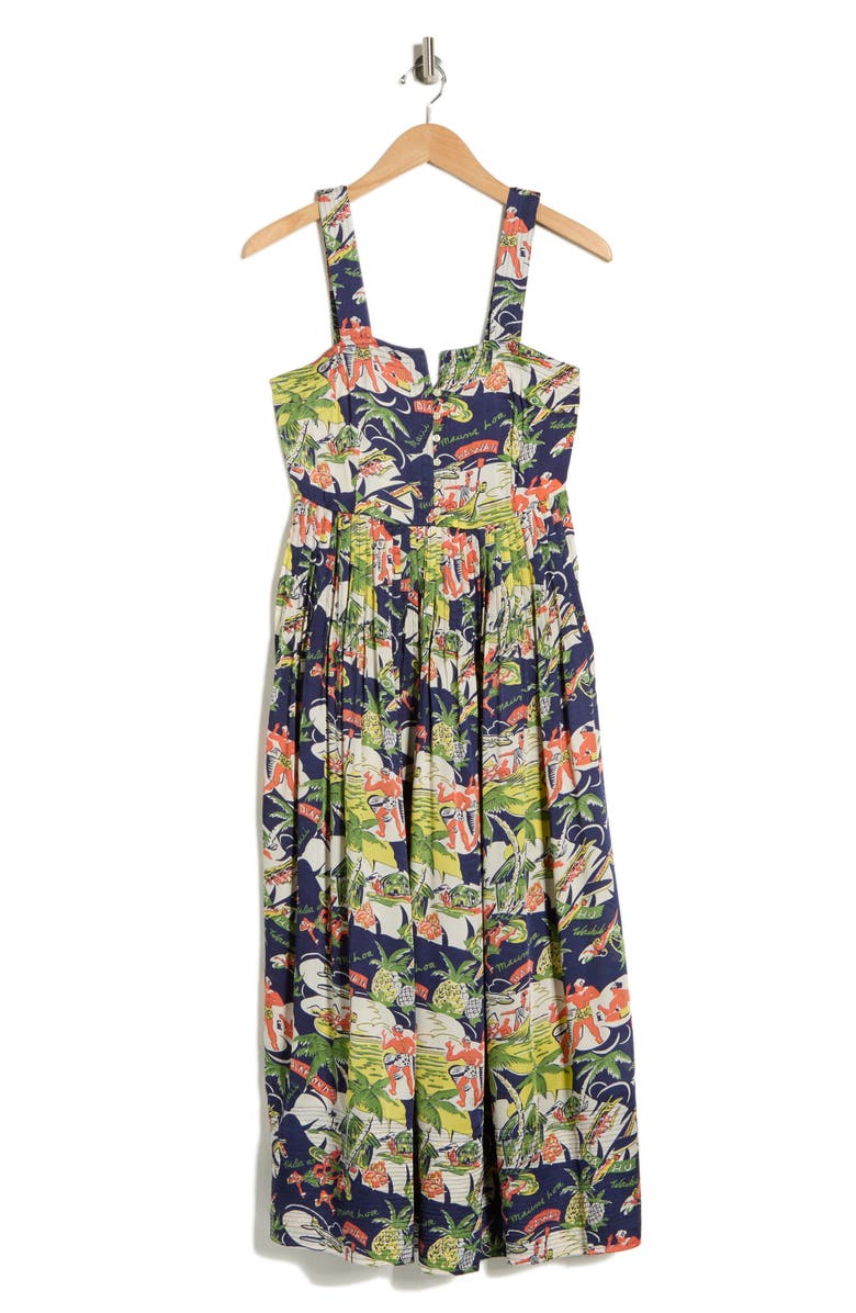 THE GREAT. The Day Break Dress, Main, color, Surf Jack Print