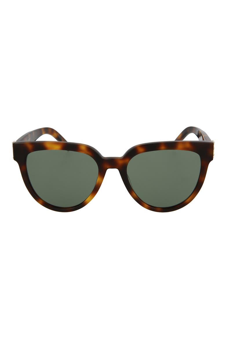 54mm Cat Eye Sunglasses, Main, color, HAVANA HAVANA GREEN