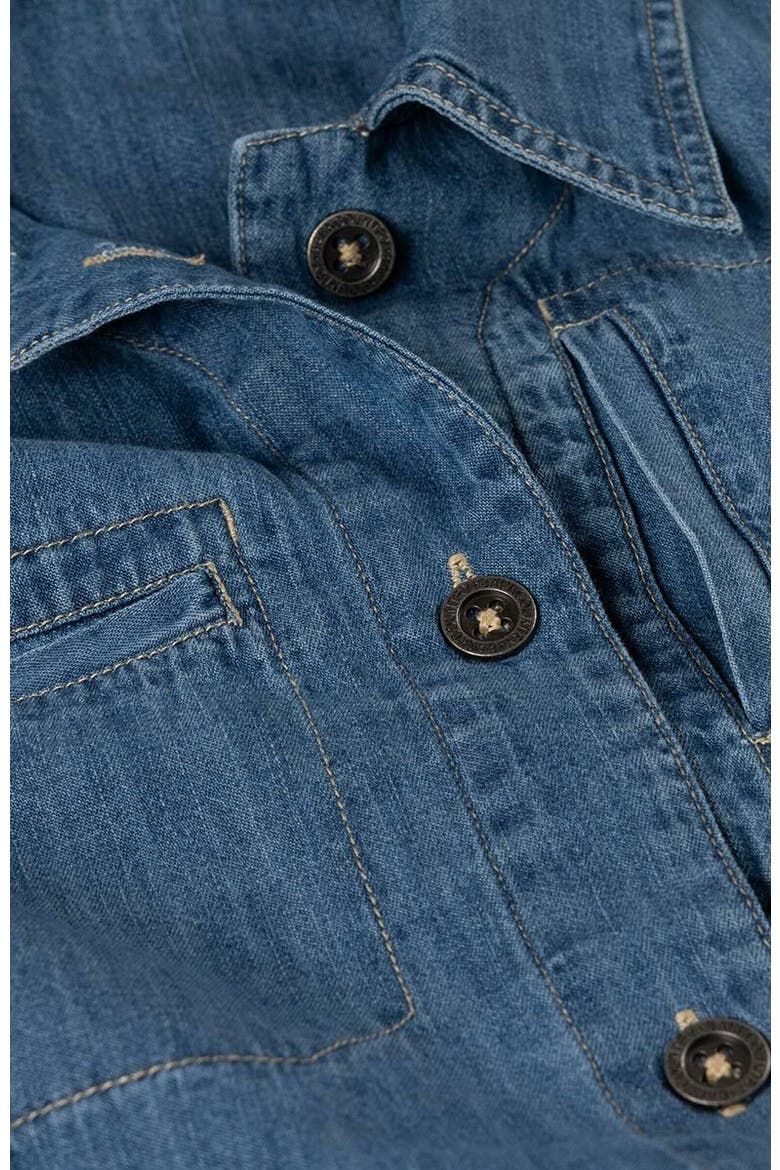 Lightweight Denim Workshirt - Women's, Alternate, color, Medium Indigo Wash
