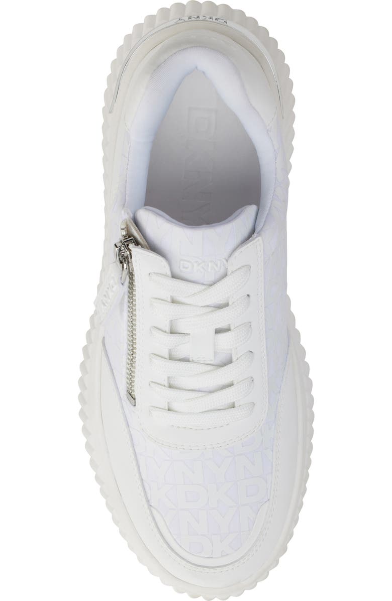 DKNY Lissa Platform Sneaker, Alternate, color, Bright White