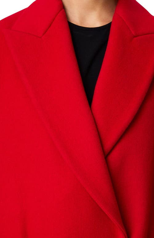 Another Tomorrow Cashmere Wrap Coat In Red