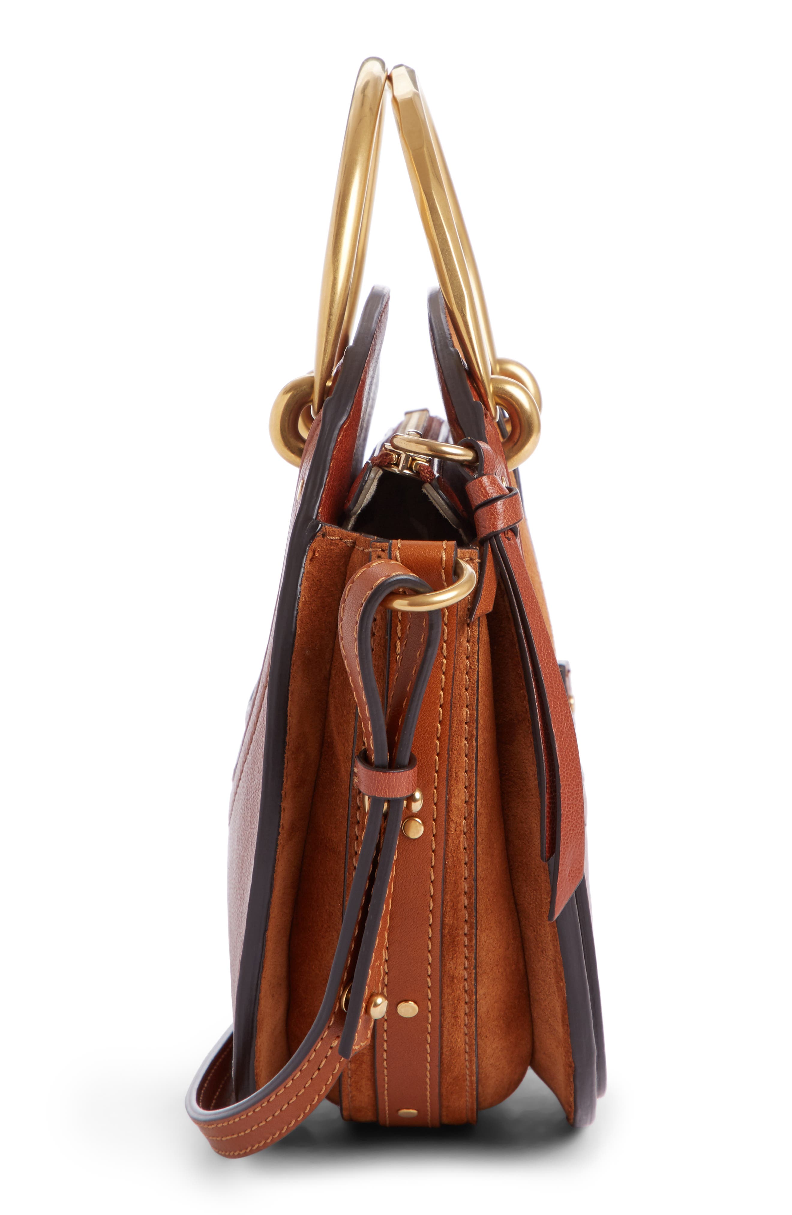 Pixie Leather Crossbody Bag, Alternate, color, SAFFRON RED