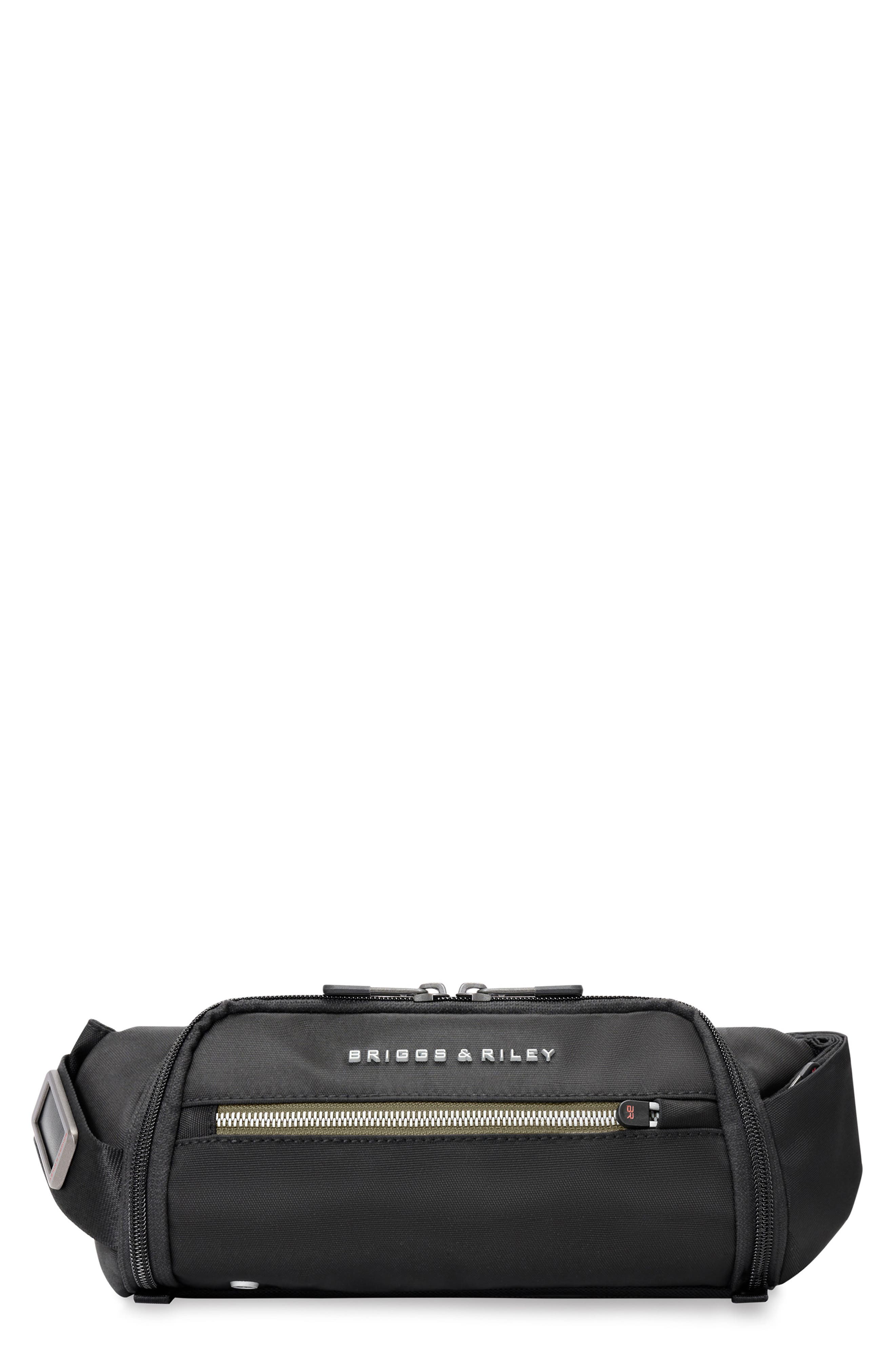 Briggs & Riley HTA Sling Belt Bag in Black 