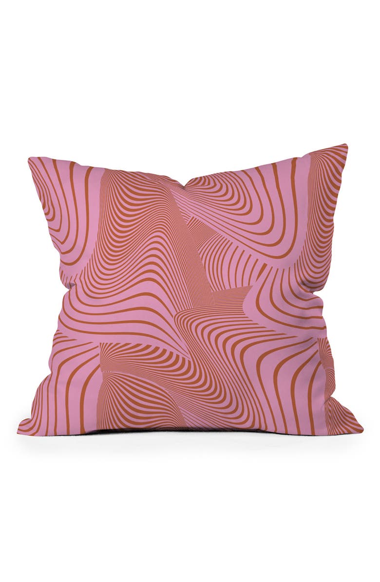Deny Designs Pink Future by Gabriela Fuente Outdoor Throw Pillow, Main, color, 