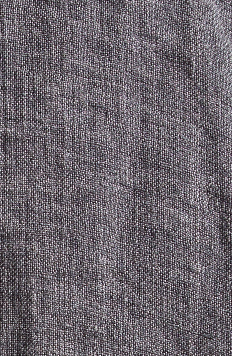 R13 Relaxed Corduroy Collar Linen & Cotton Chore Jacket, Alternate, color, Charcoal Grey Linen