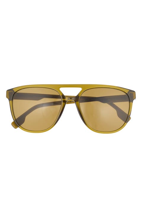 56mm Aviator Sunglasses