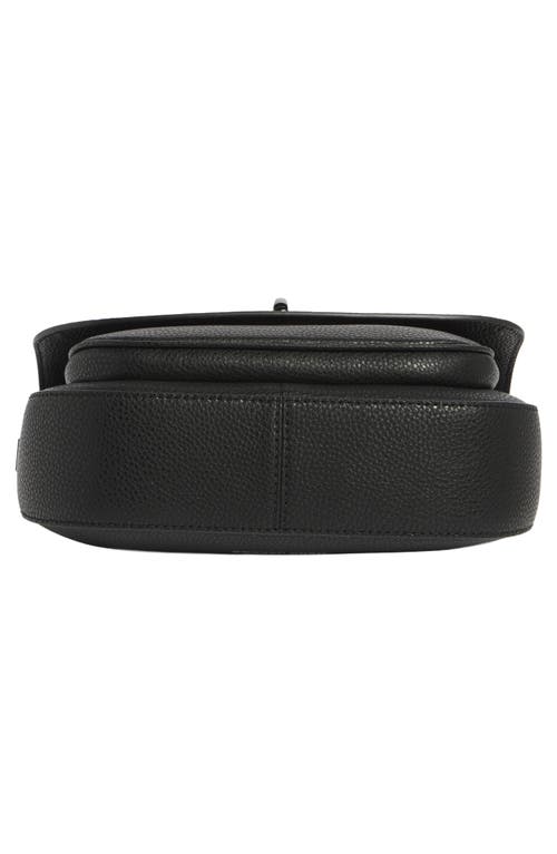 Marc Jacobs The Dtm Signet Turnlock Saddle Bag In Black