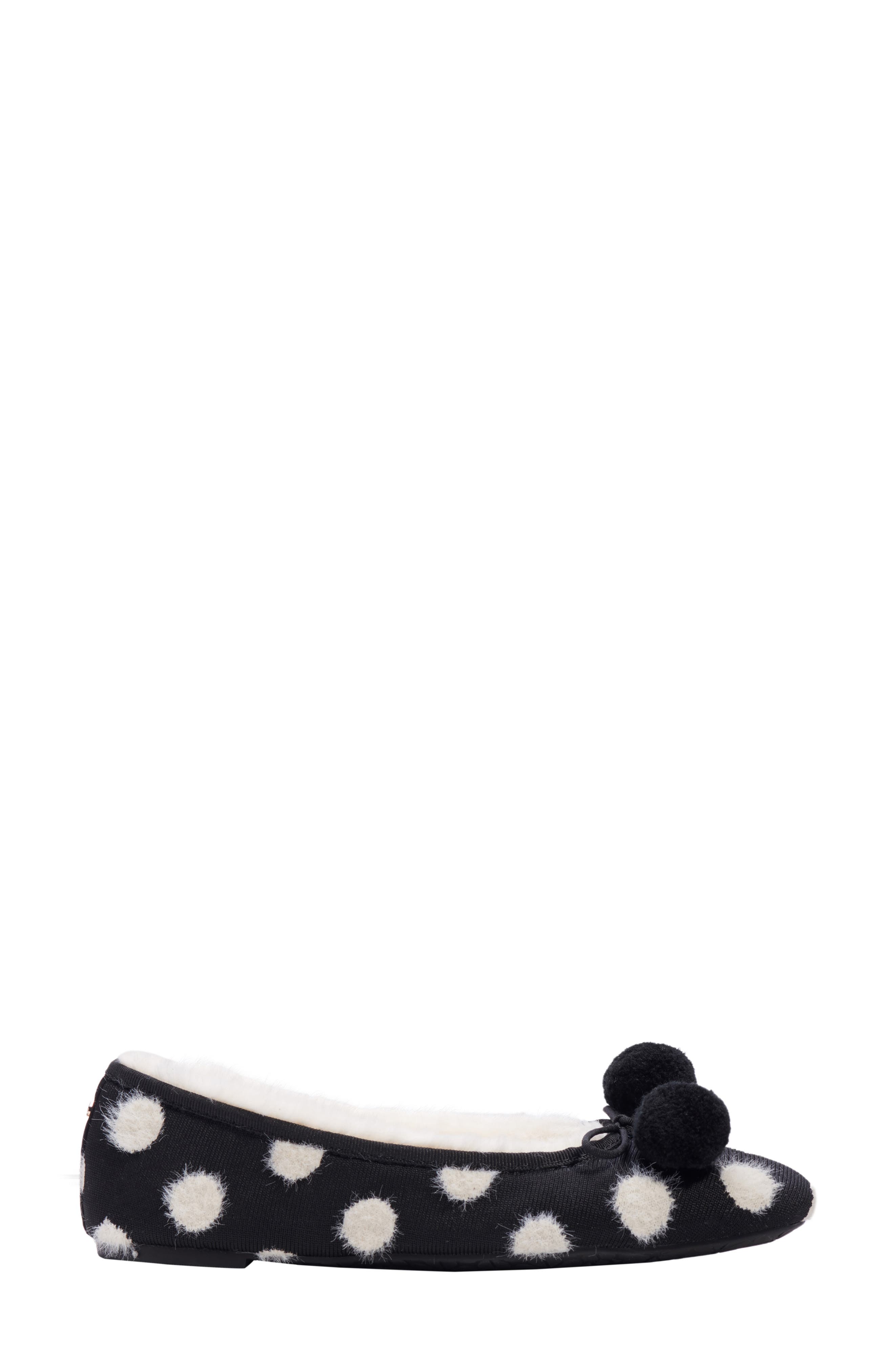 Kate Spade New York harley pompom slippers, Alternate, color, 