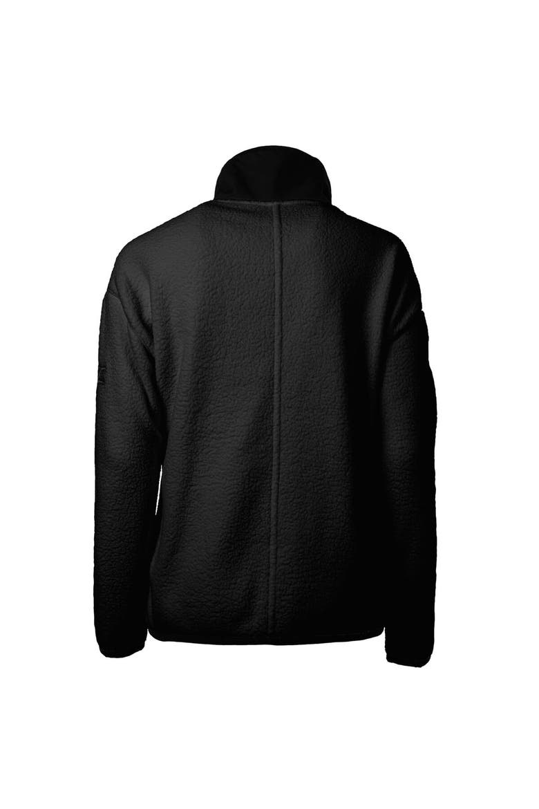 Women's Cutter & Buck Black San Francisco Giants Cascade Eco Sherpa Fleece Full-Zip Jacket, Alternate, color, Black
