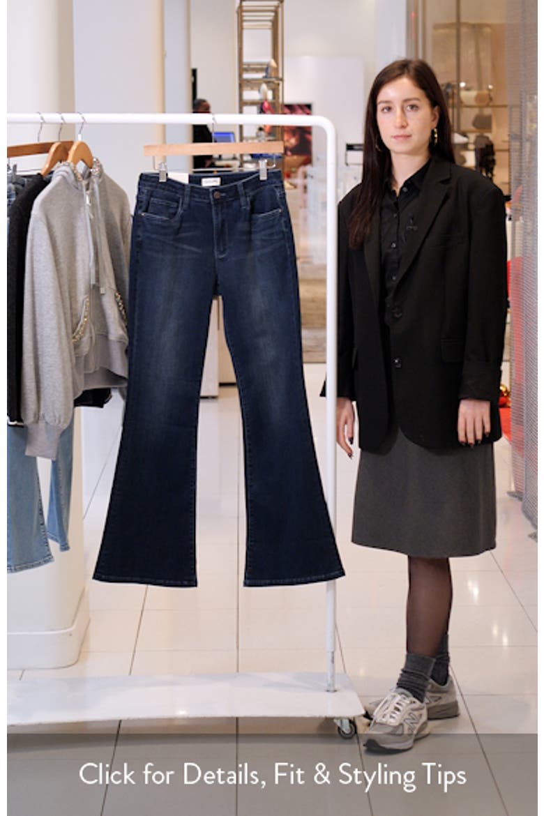 Mid Rise Flare Jeans video
