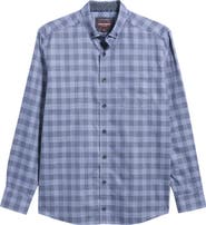 Johnston & Murphy Ovation Check Non-Iron Cotton Button-Up Shirt