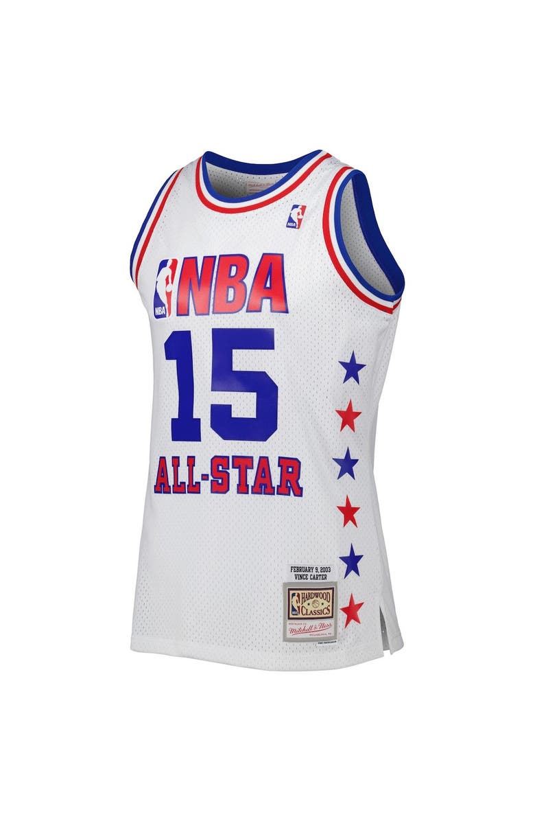 Mitchell & Ness Men's Mitchell & Ness Vince Carter White Eastern Conference 2003 All Star Game Swingman Jersey, Alternate, color, White