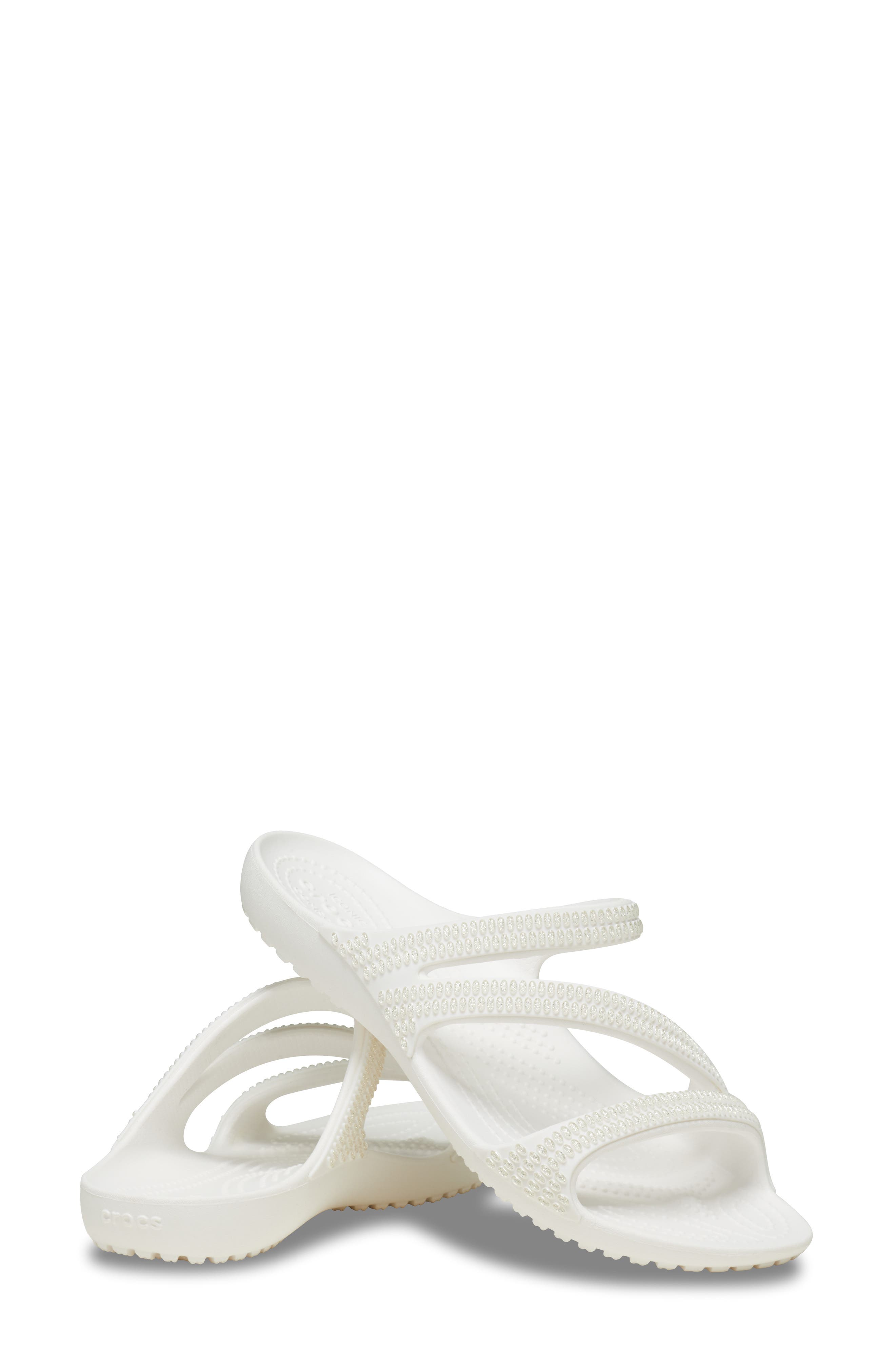 CROCS Kadee II Slide Sandal, Alternate, color, White