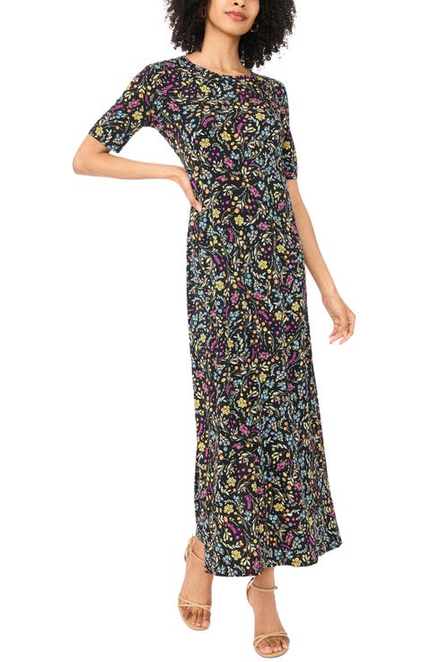 Floral Print Maxi Dress