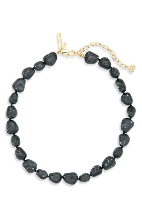 Baroque Stone Collar Necklace